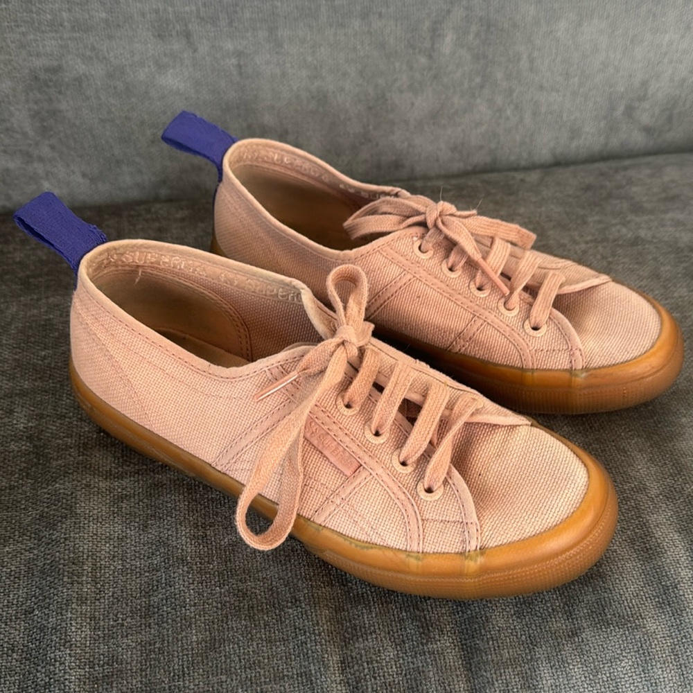 Superga powder pink sneakers (size 7)